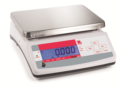 Ohaus Valor 1000 Compact Precision Washdown Scale with Dual Display